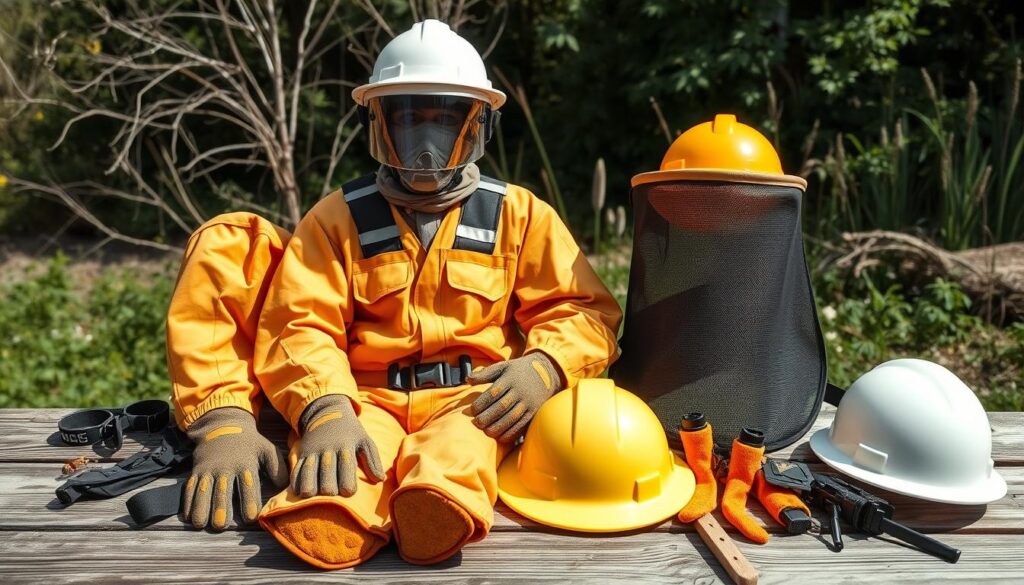 Carpenter Bee Safety Gear