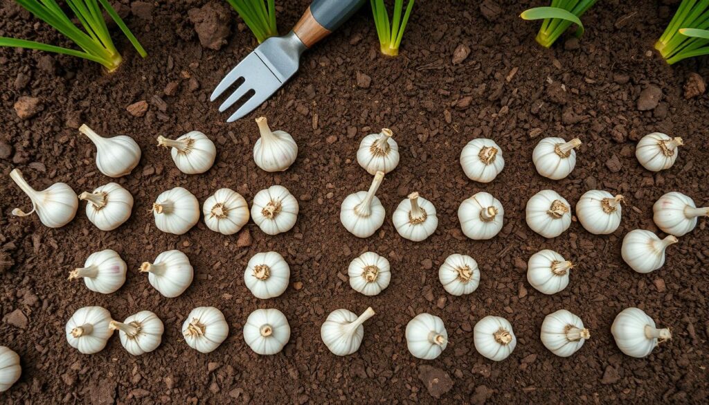 Garlic Planting Depth and Spacing