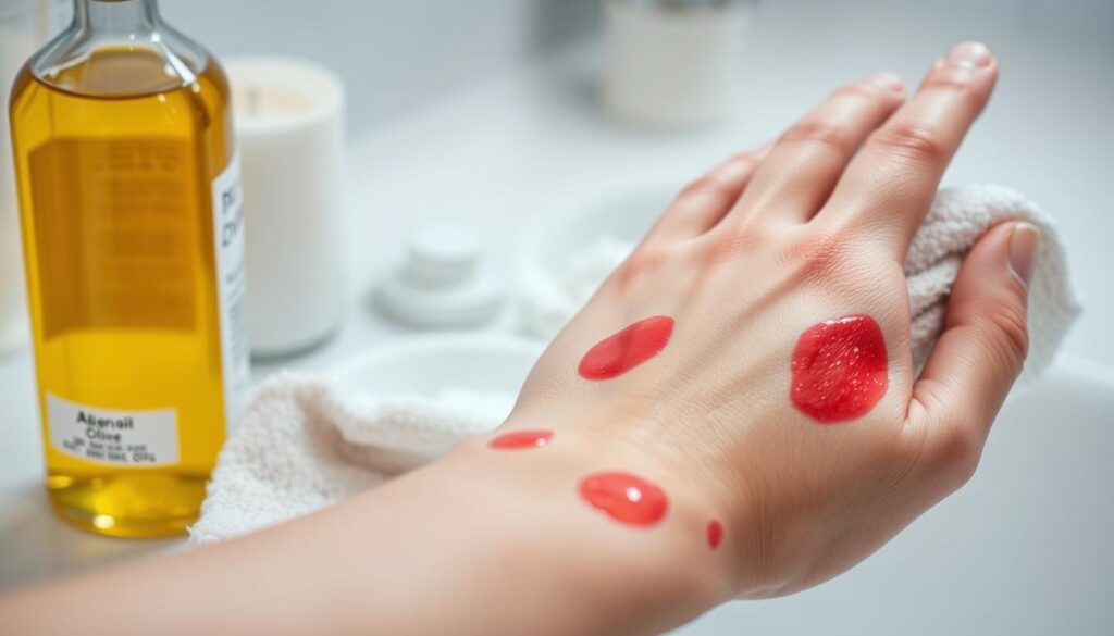 Oil-Based Hair Dye Stain Removal