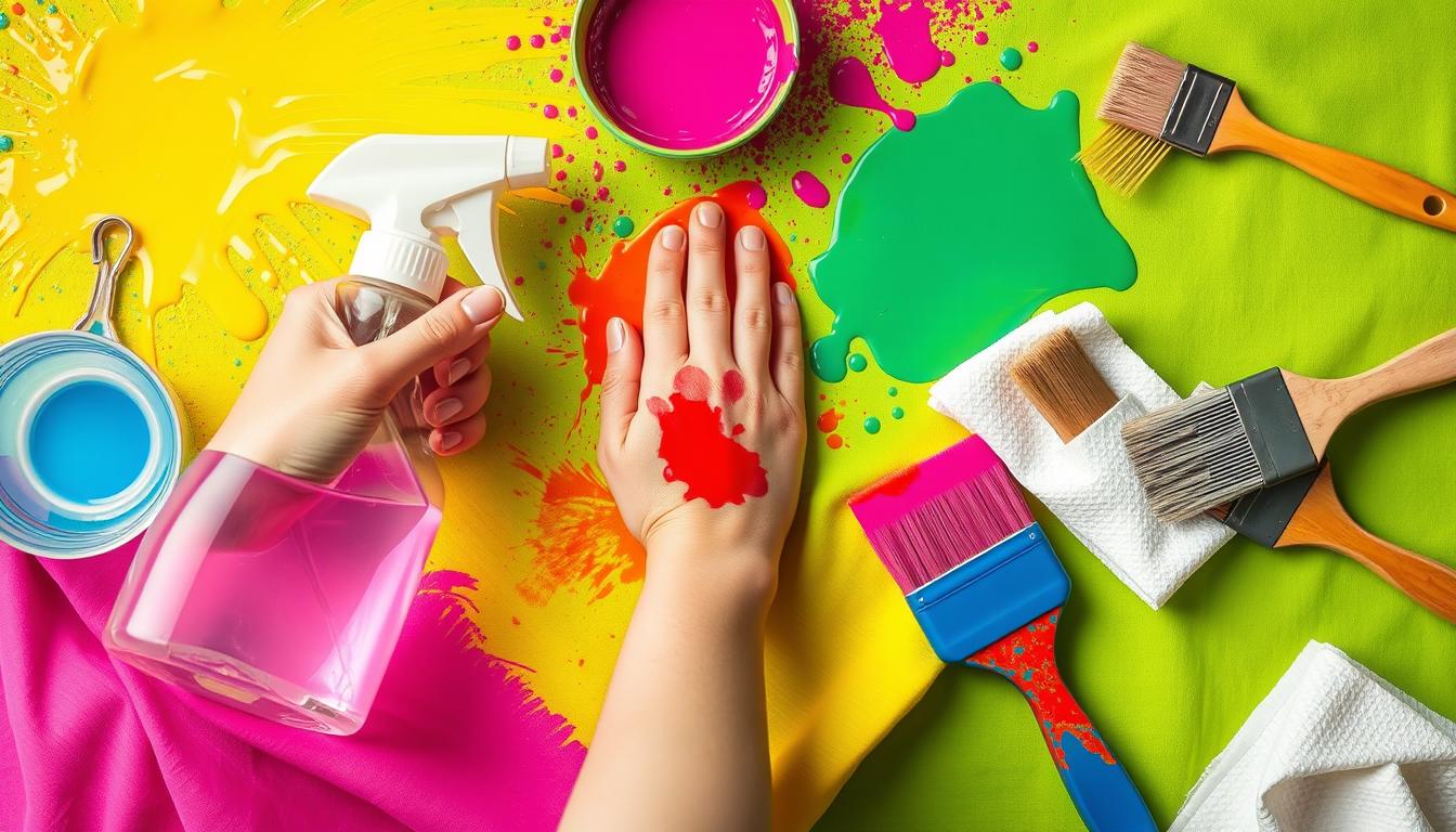 how to get paint out of clothes