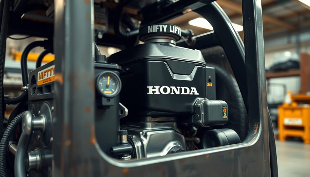 nifty lift 34t honda engine how to strt
