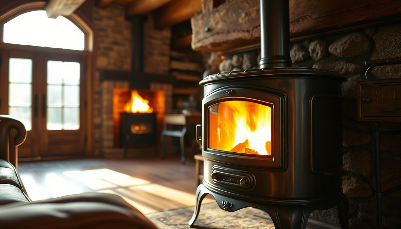 why is potbelly stove warmer than a fireplace